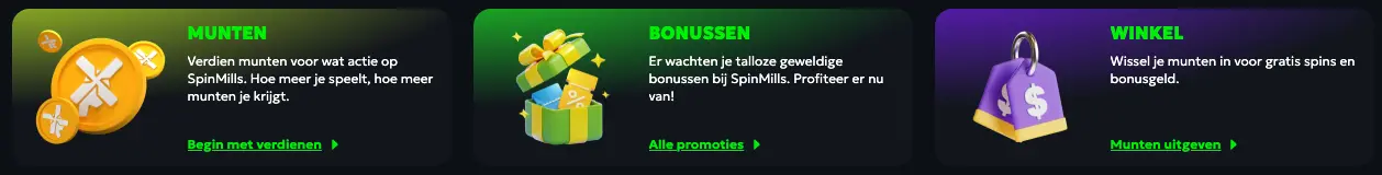 SpinMills Bonus Programma